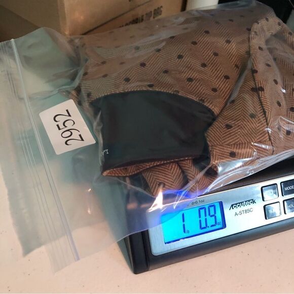 Lands’ End Herringbone Polka Dot Dress Brown Womens Size Small - Picture 10 of 10